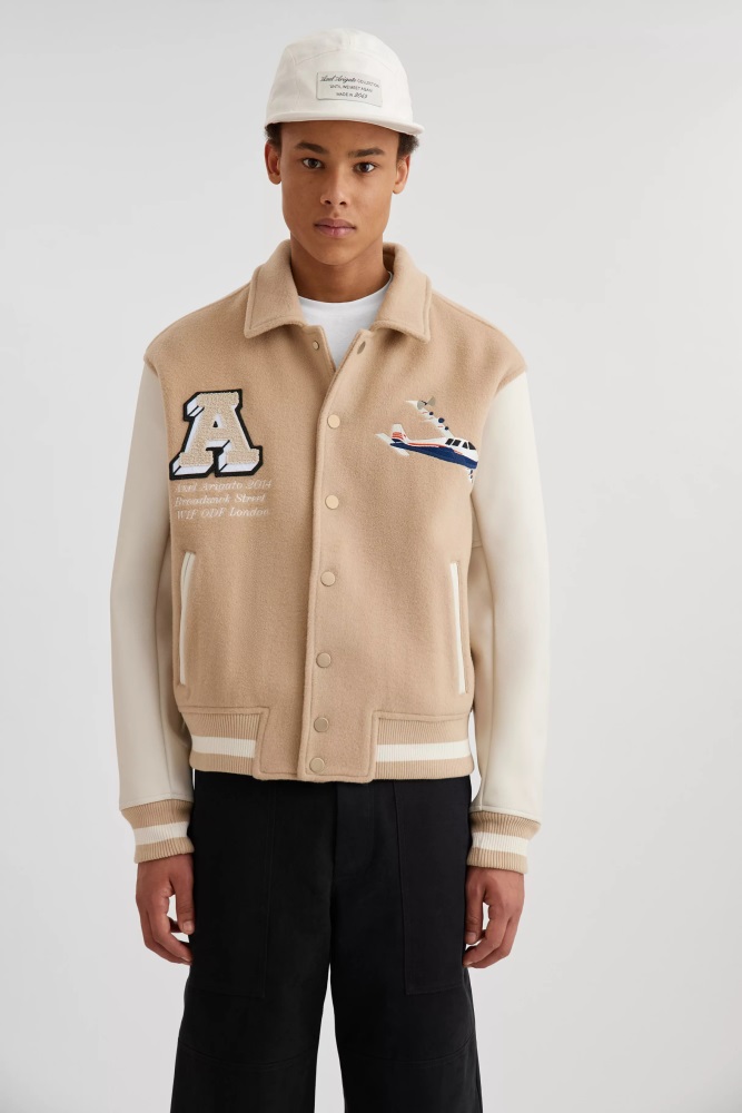 Mayday College-Bomber Axel Arigato Beige