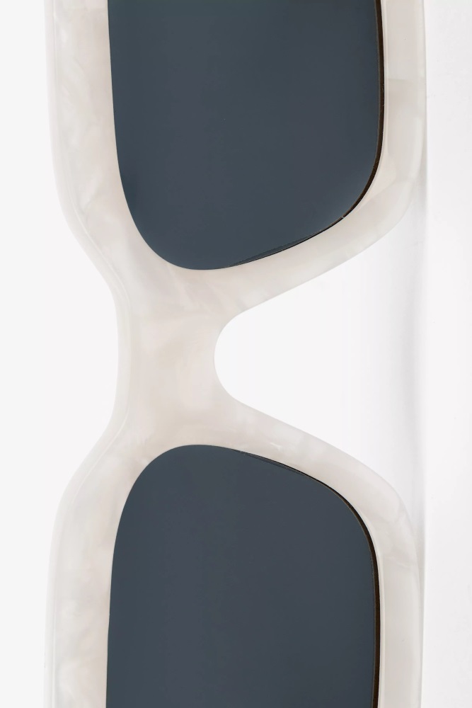 Arena Rechteckige Sonnenbrille Axel Arigato Weiß