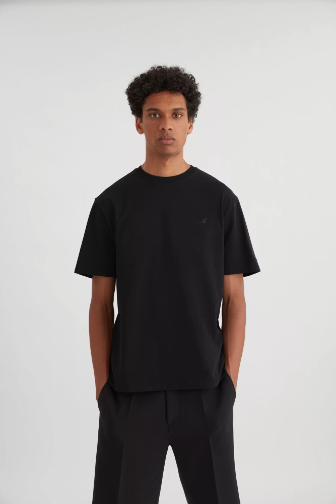 Signature T-Shirt Schwarz Axel Arigato