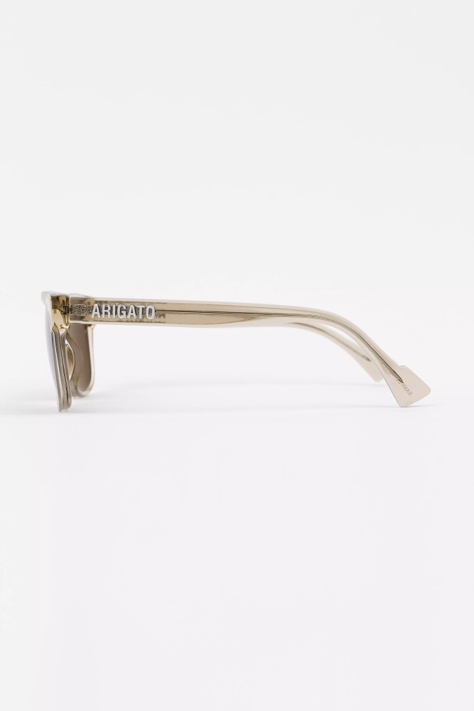 Axel Arigato Transparente Sandbraun Jet Square Sonnenbrille