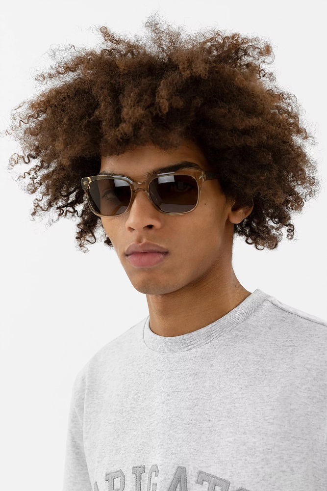 Axel Arigato Transparente Sandbraun Jet Square Sonnenbrille