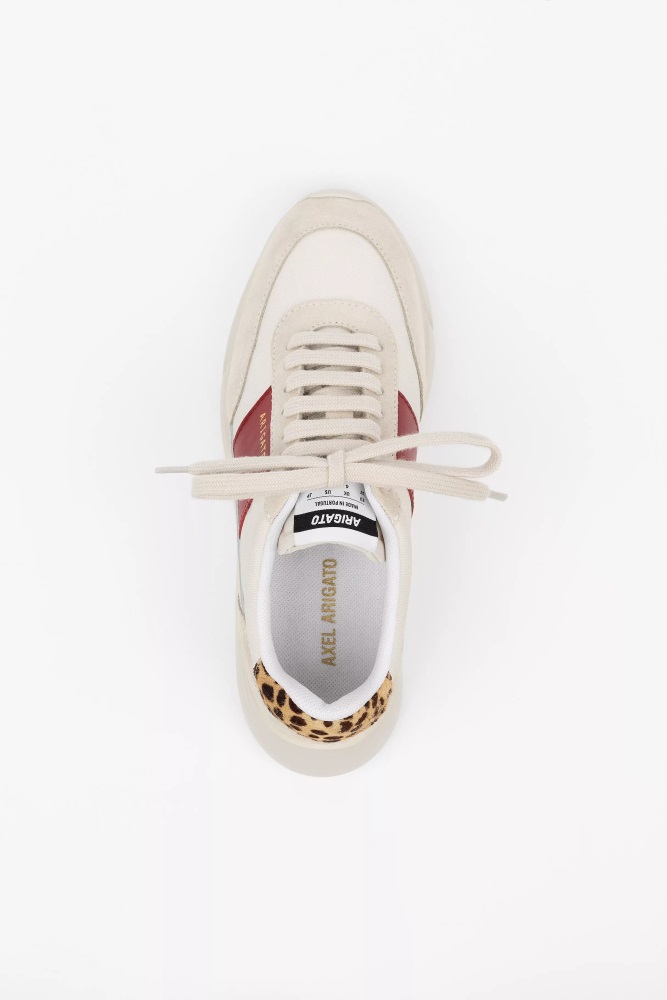 Axel Arigato Cremino Bordeaux Leopard Genesis Vintage Läufer