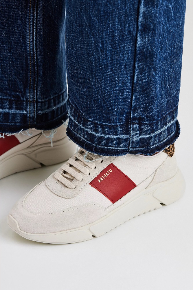 Axel Arigato Cremino Bordeaux Leopard Genesis Vintage Läufer