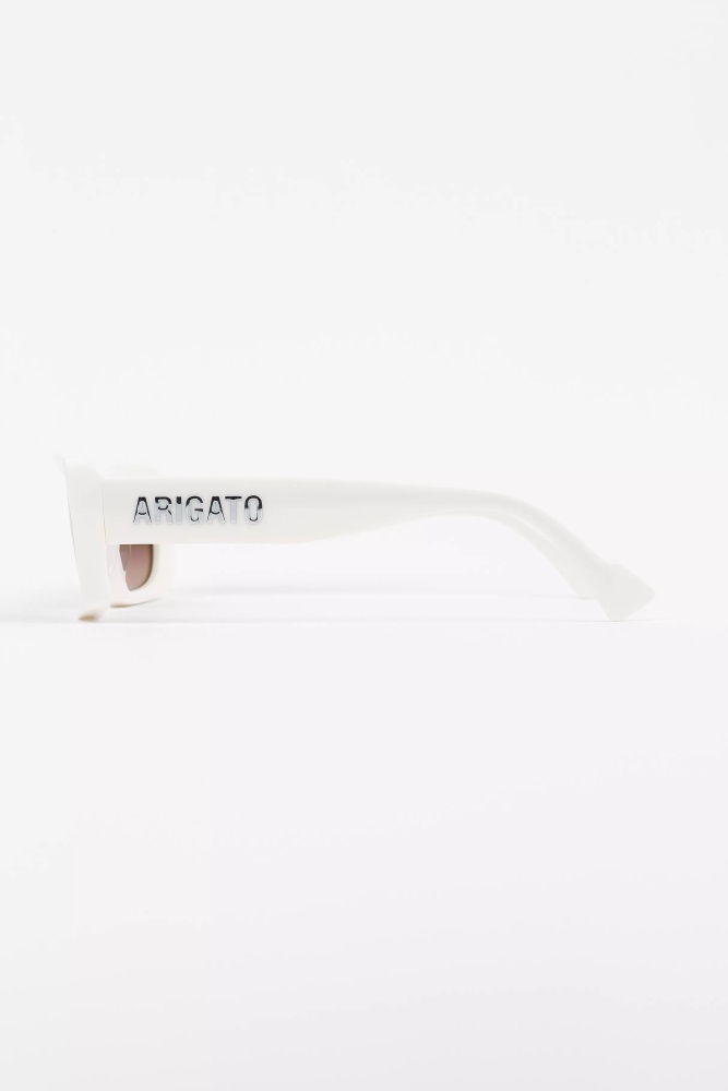 Axel Arigato Ivory Faded Brown Arena Rechteckige Sonnenbrille