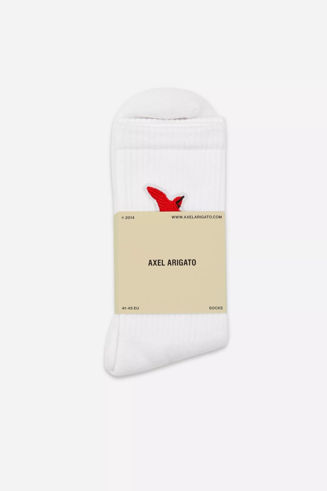 Rouge Bee Bird Tube Socken Arigato Weiß